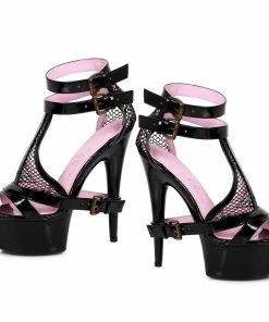 Ellie Shoes 6 Double Ankle Strap Heel