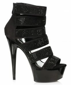 Ellie Shoes 6 Rhinestone Bootie