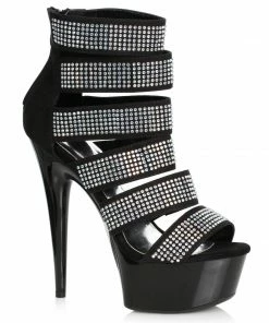 Ellie Shoes 6 Rhinestone Bootie