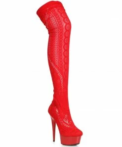 Ellie Shoes 6 Stiletto Stocking Thigh High Boot 8 Ellie Shoes 6 Stiletto Stocking Thigh High Boot