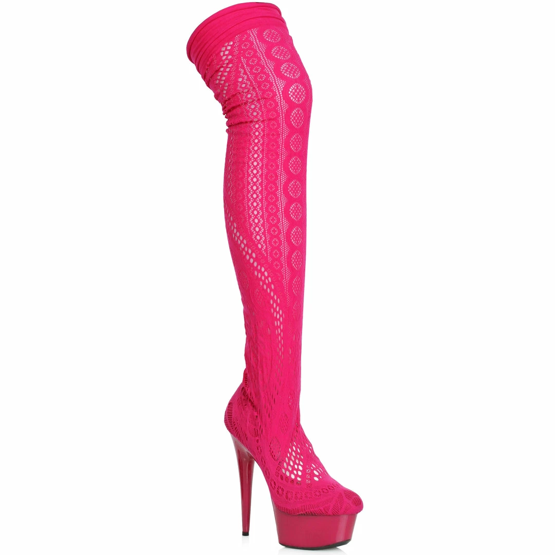 Ellie Shoes 6 Stiletto Stocking Thigh High Boot 4 Ellie Shoes 6 Stiletto Stocking Thigh High Boot