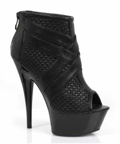 Ellie Shoes 6 Pointed Heel Platform Sandal
