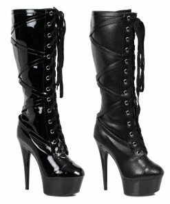 Ellie Shoes 6 Lace Up Platform Boot W Inner Pocket