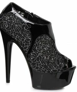 Ellie Shoes 6 Mesh Rhinestone Booty