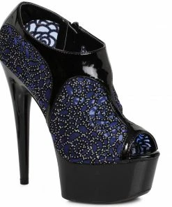 Ellie Shoes 6 Mesh Rhinestone Booty