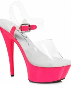 Ellie Shoes 6 Neon Stiletto Sandal