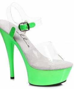 Ellie Shoes 6 Neon Stiletto Sandal