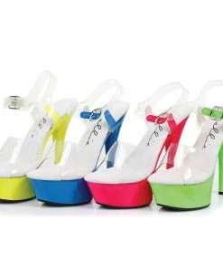 Ellie Shoes 6 Neon Stiletto Sandal