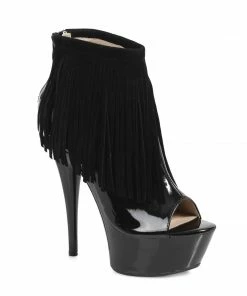 Ellie Shoes 6 Platform W/ Fringe