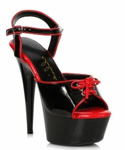 Ellie Shoes 6" Pointed Stiletto Two Tone Sandal