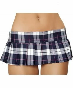 Roma Costume Pleaded Plaid Skirt CLOTHING