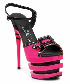 Ellie Shoes 6 Neon Stiletto Sandal