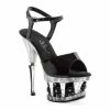 Ellie Shoes 6 ANKLE STRAP W/ DISCO BALL IN PLATFORM
