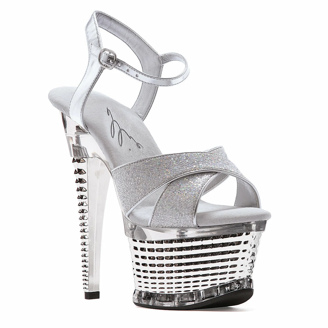 Ellie Shoes 6 Crossed Strap Textured Platform 7 Ellie Shoes 6 Crossed Strap Textured Platform