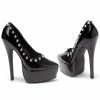 Ellie Shoes 6.5 Stiletto Heel Pumps W/Silver Spikes