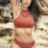 Espiral High Neck Terracotta Bikini SWIMWEAR