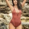 Espiral Terracotta One Piece Swimsuit
