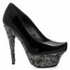 Ellie Shoes 6 Heel Pump Lava Textured Platform