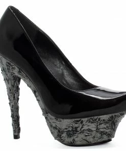Ellie Shoes 6 Heel Pump Lava Textured Platform