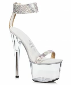 Ellie Shoes 7 Stiletto With Rhinestone Strap 7 Ellie Shoes 7 Stiletto With Rhinestone Strap