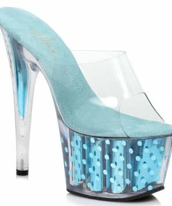 Ellie Shoes 7 Inch Mule With Polka Dots