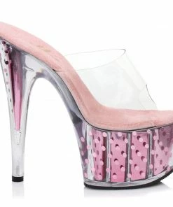 Ellie Shoes 7 Inch Mule With Polka Dots