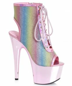 Ellie Shoes 7 Heel Ankle Boots W/Inner Zipper