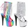 Ellie Shoes 7 Platform Heel W/Fringe Light Up