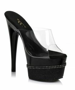 Ellie Shoes 7 Inch Glitter Rhinestone Sandal