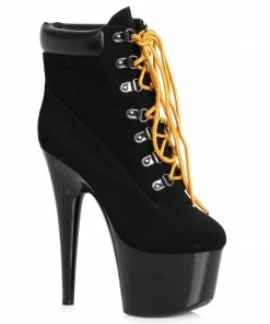 Ellie Shoes 7 Heel Lace Up Ankle Boots
