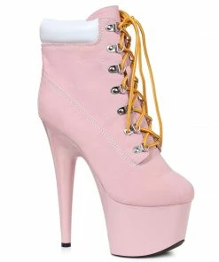 Ellie Shoes 7 Heel Lace Up Ankle Boots