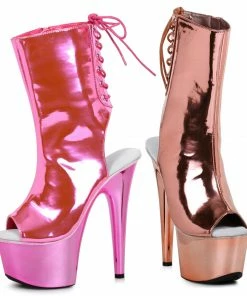 Ellie Shoes 7 Heel Ankle Boots With Led Platform