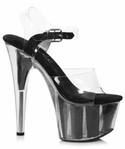 Ellie Shoes 7 Pointed Stiletto Sandal W/Glitter In Platform
