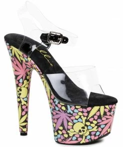 Ellie Shoes 7 Marijuana Leaf Platform Shoe
