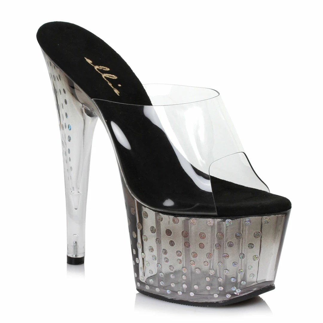 Ellie Shoes 7 Inch Mule With Glitter Dots 5 Ellie Shoes 7 Inch Mule With Glitter Dots