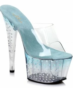 Ellie Shoes 7 Inch Mule With Glitter Dots 9 Ellie Shoes 7 Inch Mule With Glitter Dots