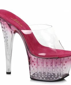 Ellie Shoes 7 Inch Mule With Glitter Dots 7 Ellie Shoes 7 Inch Mule With Glitter Dots