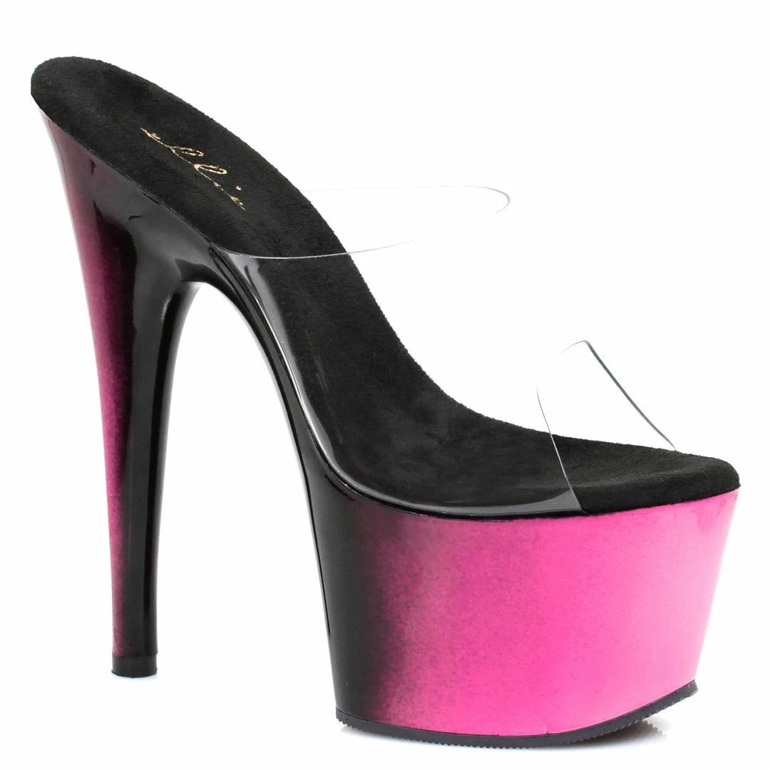 Ellie Shoes 7 Inch Mule With Ombre Design 5 Ellie Shoes 7 Inch Mule With Ombre Design