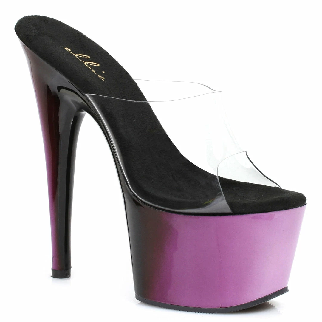 Ellie Shoes 7 Inch Mule With Ombre Design 6 Ellie Shoes 7 Inch Mule With Ombre Design