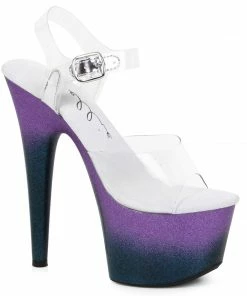 Ellie Shoes 7 Pointed Stiletto Sandal With Ombre Platform