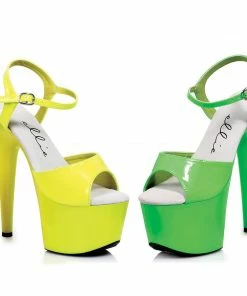 Ellie Shoes 7 Neon Stiletto Sandal