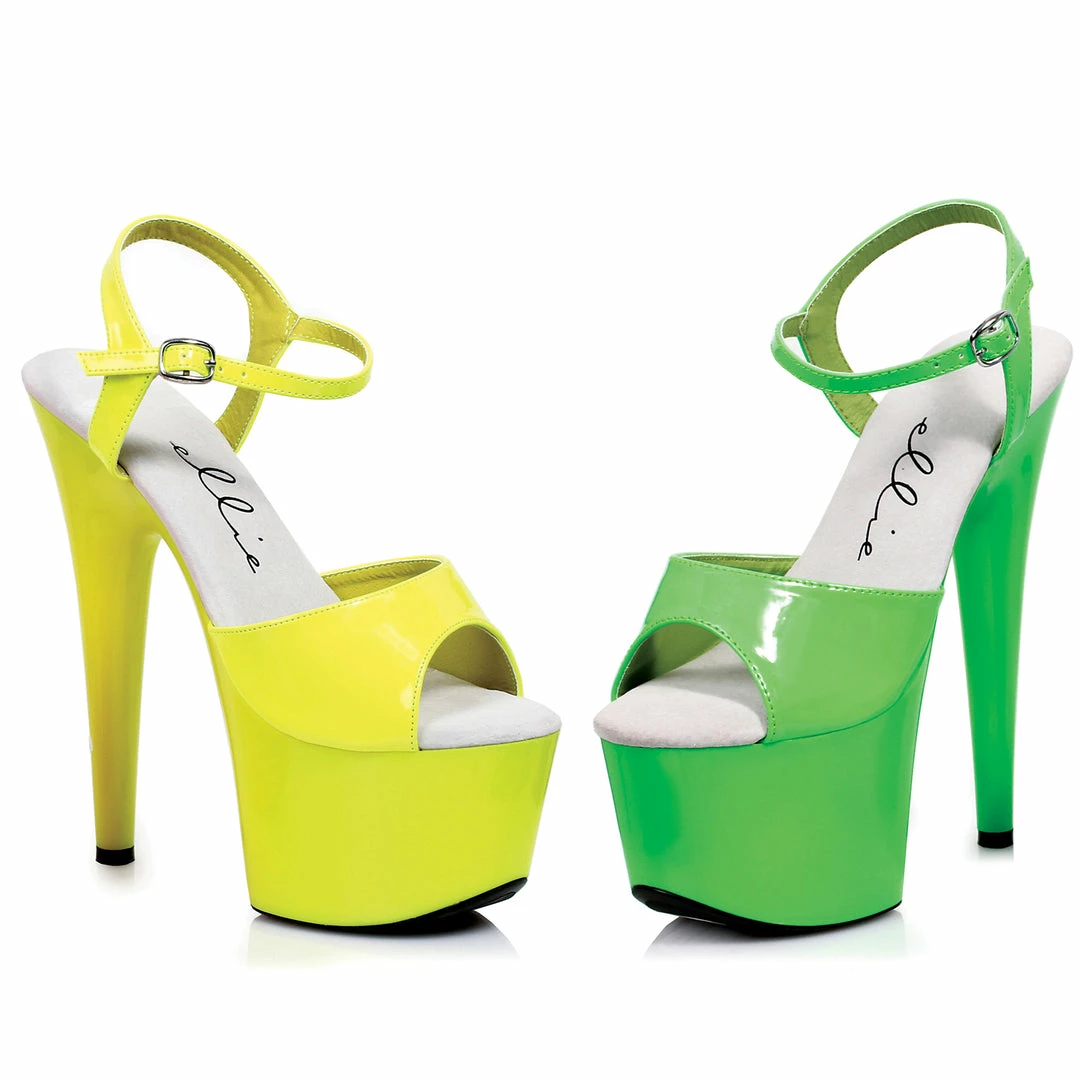 Ellie Shoes 7 Neon Stiletto Sandal 3 Ellie Shoes 7 Neon Stiletto Sandal