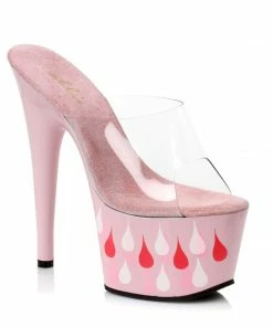 Ellie Shoes 7inch Mule With Teardrop Pattern