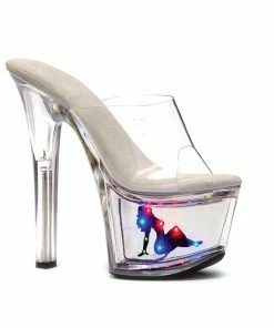 Ellie Shoes 7 Pointed Stiletto W/Light Up Truckgirl Mule