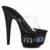 Ellie Shoes 7 Pointed Stiletto Mule LED