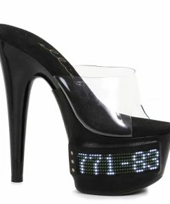 Ellie Shoes 7 Pointed Stiletto Mule LED