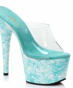 Ellie Shoes 7 Inch Web Design Mule