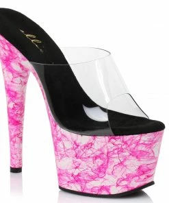 Ellie Shoes 7 Inch Web Design Mule