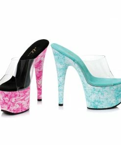 Ellie Shoes 7 Inch Web Design Mule