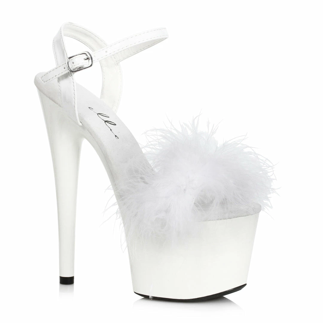 Ellie Shoes 7 Platform Sandal With Marabou 5 Ellie Shoes 7 Platform Sandal With Marabou